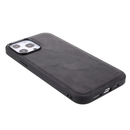 X-LEVEL Vintage Style Shockproof PU Leather Back Soft TPU Edges Protective Case for iPhone 13 Pro Max 6.7 inch