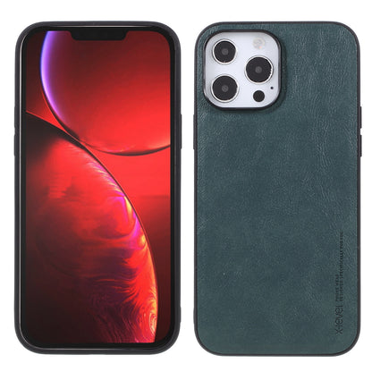 X-LEVEL Vintage Style Shockproof PU Leather Back Soft TPU Edges Protective Case for iPhone 13 Pro Max 6.7 inch