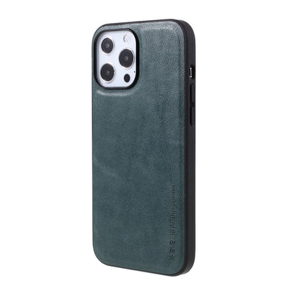 X-LEVEL Vintage Style Shockproof PU Leather Back Soft TPU Edges Protective Case for iPhone 13 Pro Max 6.7 inch