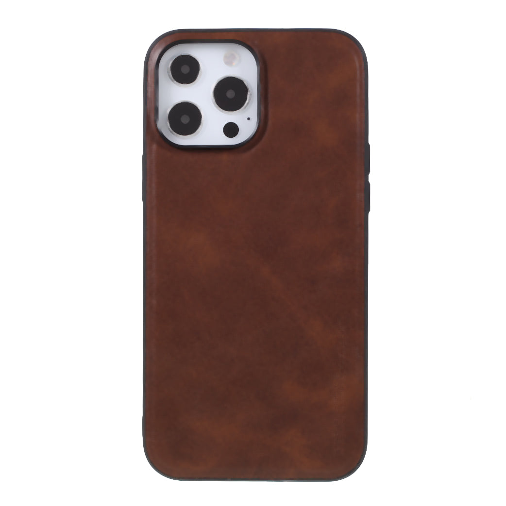 X-LEVEL Vintage Style Shockproof PU Leather Back Soft TPU Edges Protective Case for iPhone 13 Pro Max 6.7 inch