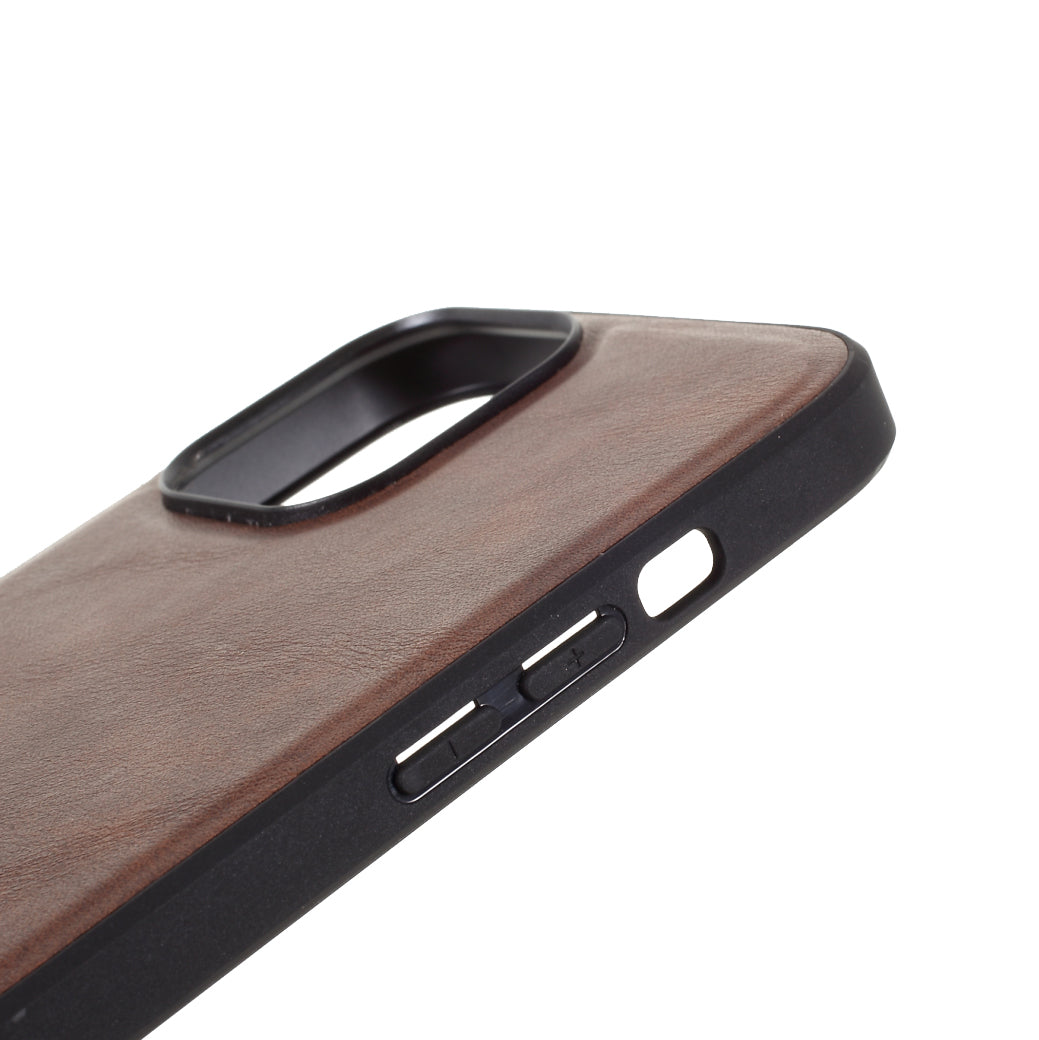X-LEVEL Vintage Style Shockproof PU Leather Back Soft TPU Edges Protective Case for iPhone 13 Pro Max 6.7 inch