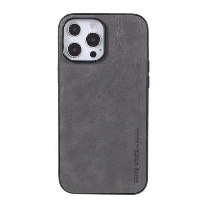X-LEVEL Vintage Style Shockproof PU Leather Back Soft TPU Edges Protective Case for iPhone 13 Pro Max 6.7 inch