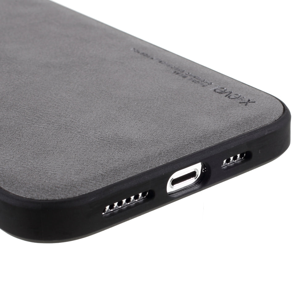X-LEVEL Vintage Style Shockproof PU Leather Back Soft TPU Edges Protective Case for iPhone 13 Pro Max 6.7 inch