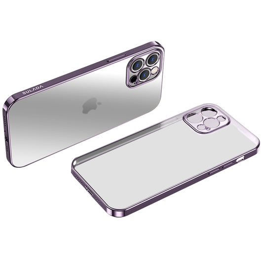 SULADA Natural Color Series for iPhone 13 Pro Max 6.7 inch Electroplated Shockproof TPU Case Back Shell