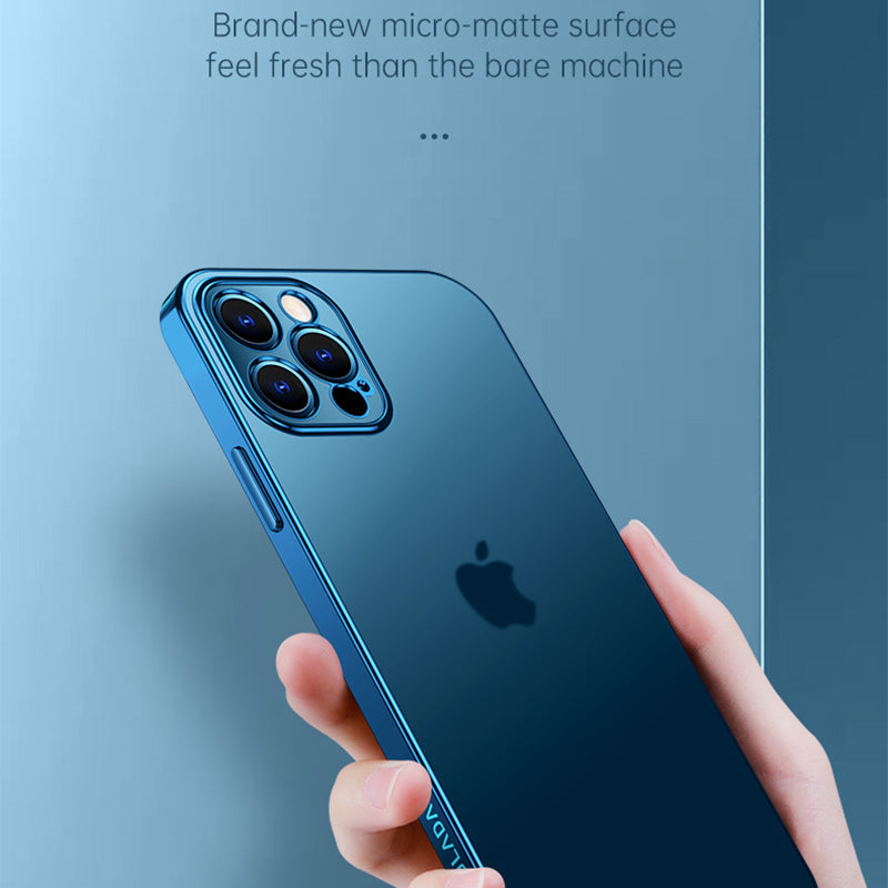 SULADA Natural Color Series for iPhone 13 Pro Max 6.7 inch Electroplated Shockproof TPU Case Back Shell