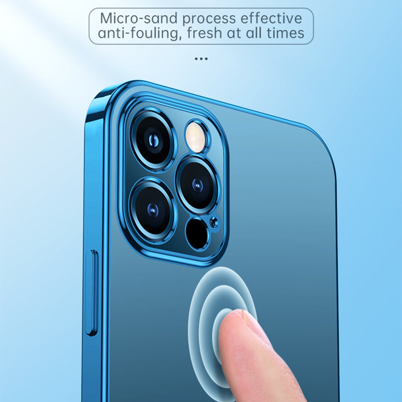 SULADA Natural Color Series for iPhone 13 Pro Max 6.7 inch Electroplated Shockproof TPU Case Back Shell