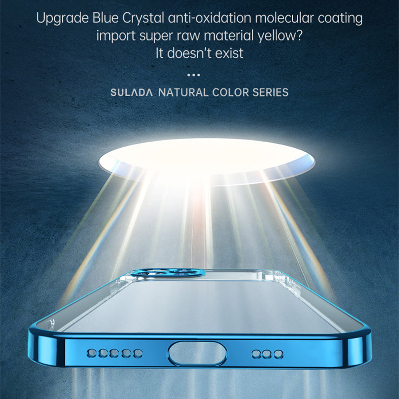 SULADA Natural Color Series for iPhone 13 Pro Max 6.7 inch Electroplated Shockproof TPU Case Back Shell