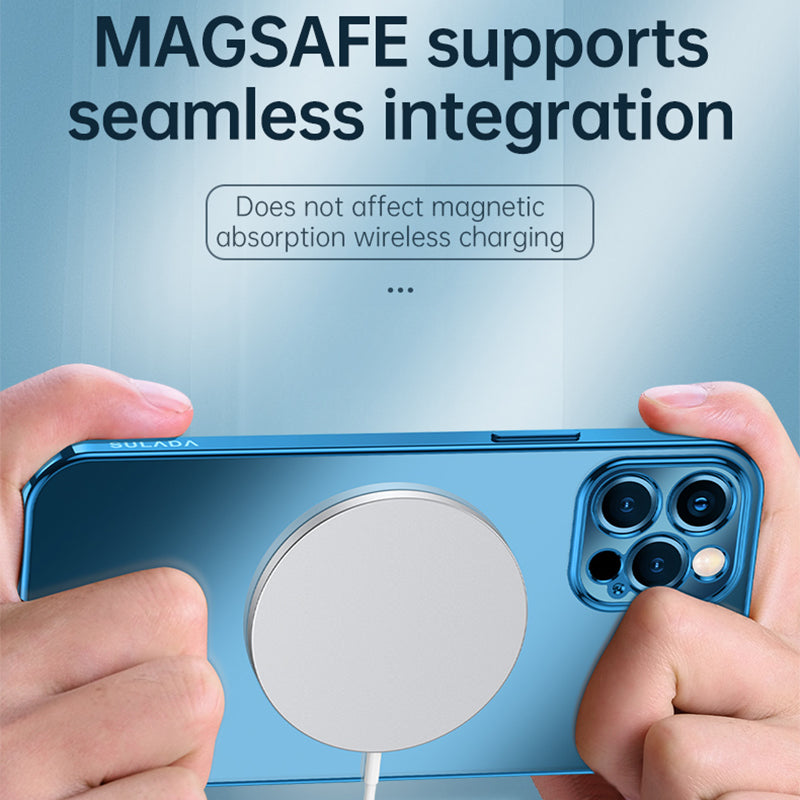 SULADA Natural Color Series for iPhone 13 Pro Max 6.7 inch Electroplated Shockproof TPU Case Back Shell