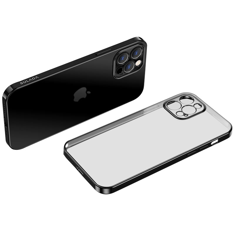 SULADA Natural Color Series for iPhone 13 Pro Max 6.7 inch Electroplated Shockproof TPU Case Back Shell