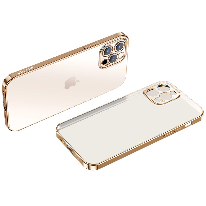SULADA Natural Color Series TPU Case for iPhone 13 Pro 6.1 inch Electroplating Mobile Protective Cover