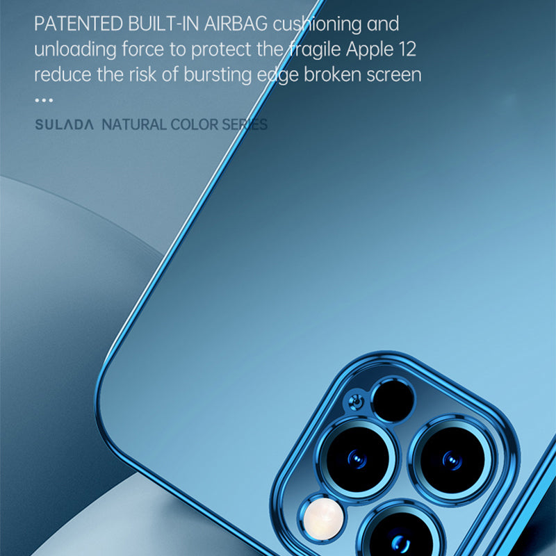 SULADA Natural Color Series TPU Case for iPhone 13 Pro 6.1 inch Electroplating Mobile Protective Cover