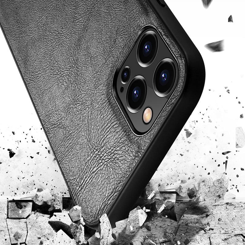 SULADA Drop-proof PU Leather Coated TPU + PC Phone Case Cover for iPhone 13 Pro Max 6.7 inch