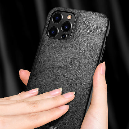 SULADA Drop-proof PU Leather Coated TPU + PC Phone Case Cover for iPhone 13 Pro Max 6.7 inch