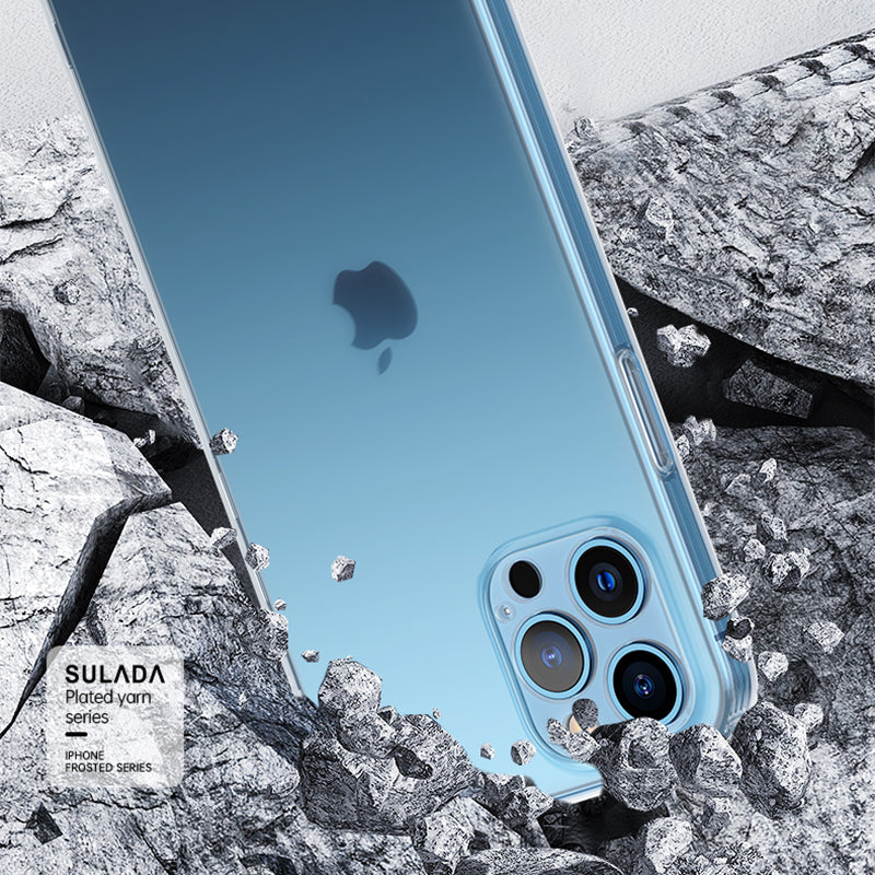SULADA Frosted Finish Surface Shockproof TPU Phone Protective Case Cover for iPhone 13 Pro 6.1 inch
