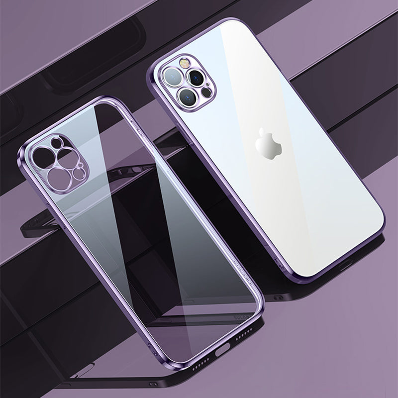 SULADA Full Protective Colorful Dazzling Electroplating Back Cover Shell for iPhone 13 Pro 6.1 inch