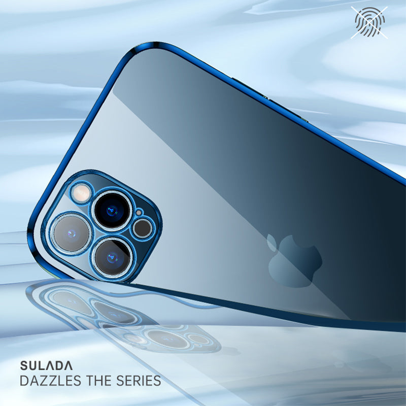 SULADA Full Protective Colorful Dazzling Electroplating Back Cover Shell for iPhone 13 Pro 6.1 inch