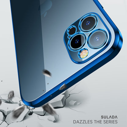 SULADA Full Protective Colorful Dazzling Electroplating Back Cover Shell for iPhone 13 Pro 6.1 inch