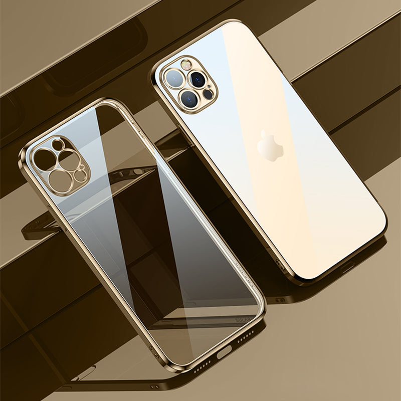 SULADA Full Protective Colorful Dazzling Electroplating Back Cover Shell for iPhone 13 Pro 6.1 inch