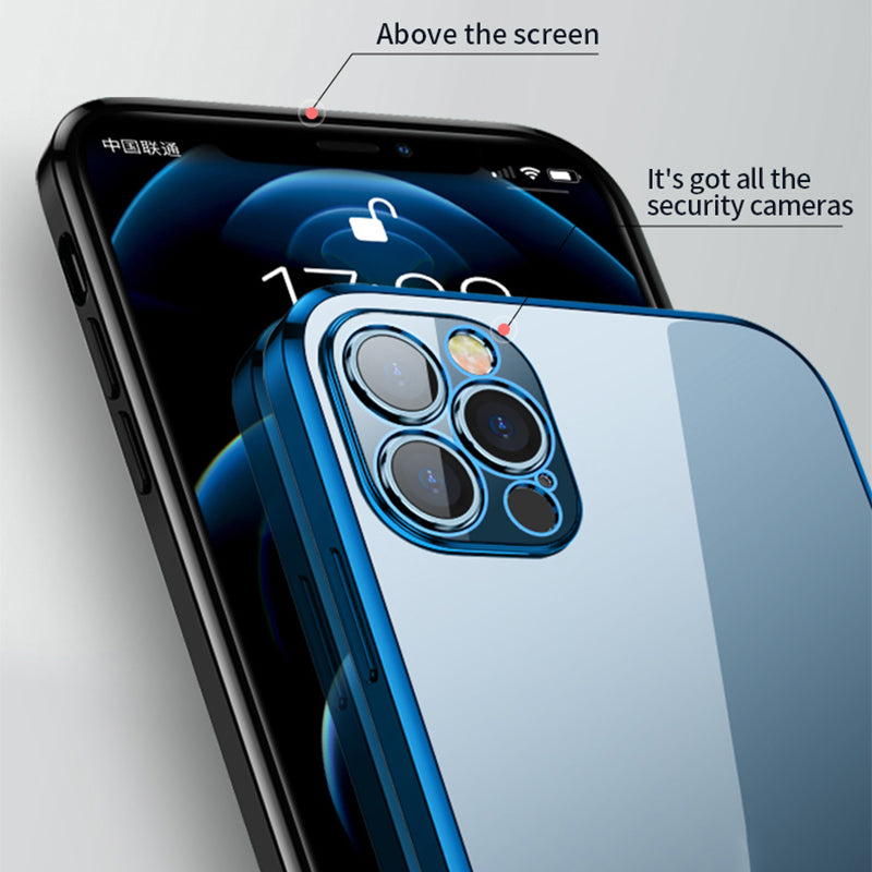 SULADA Colorful Dazzling Electroplating TPU Phone Back Case for iPhone 13 Pro Max