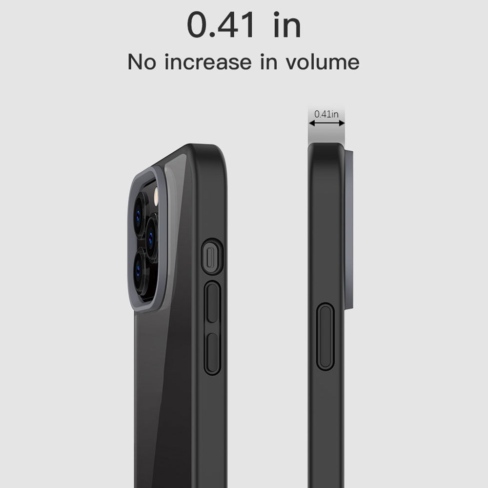 Scratch Resistant PC+TPU Hybrid Case Mobile Phone Back Cover Shell for iPhone 13 Pro Max 6.7 inch