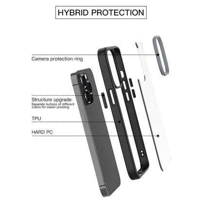 Scratch Resistant PC+TPU Hybrid Case Mobile Phone Back Cover Shell for iPhone 13 Pro Max 6.7 inch