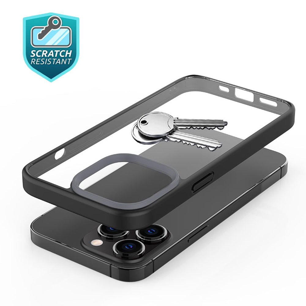 Scratch Resistant PC+TPU Hybrid Case Mobile Phone Back Cover Shell for iPhone 13 Pro Max 6.7 inch