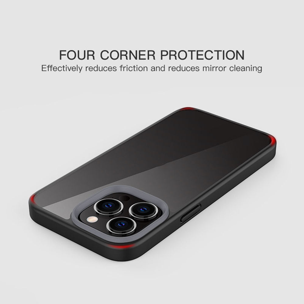 Scratch Resistant PC+TPU Hybrid Case Mobile Phone Back Cover Shell for iPhone 13 Pro Max 6.7 inch