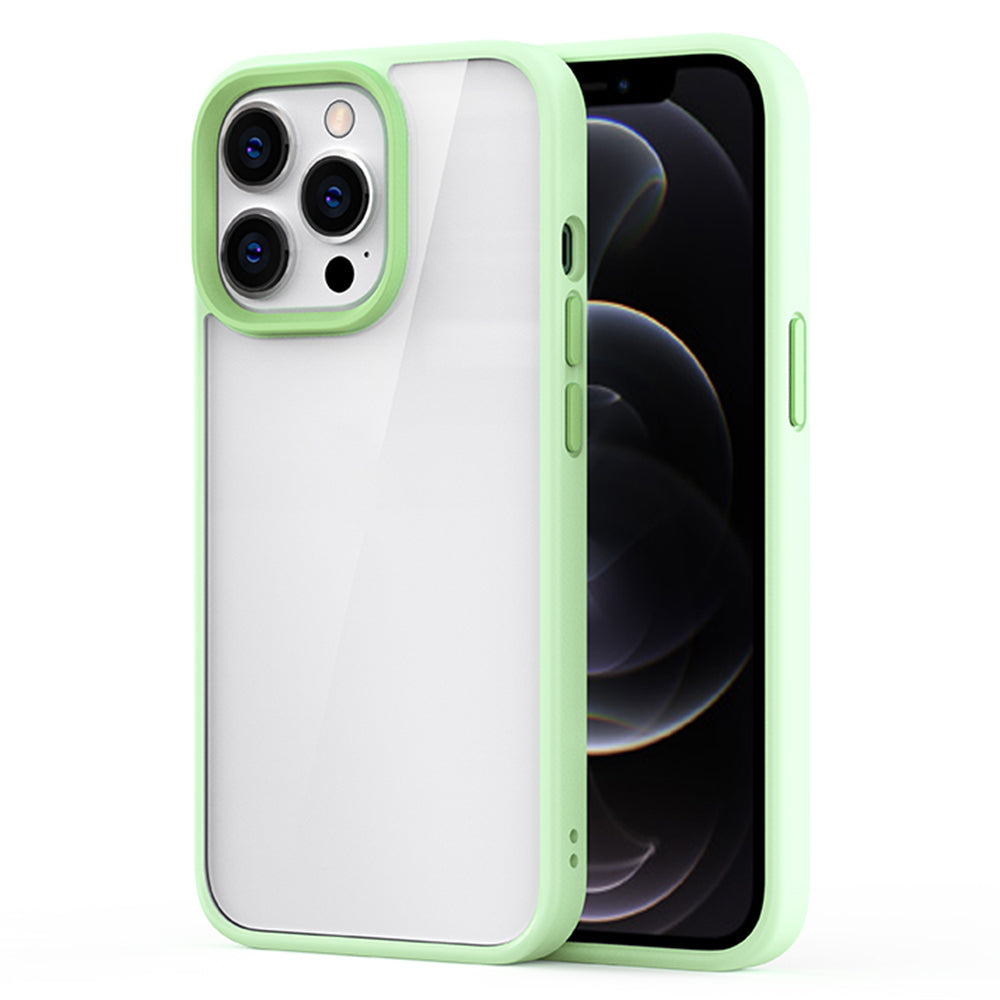 Scratch Resistant PC+TPU Hybrid Case Mobile Phone Back Cover Shell for iPhone 13 Pro Max 6.7 inch
