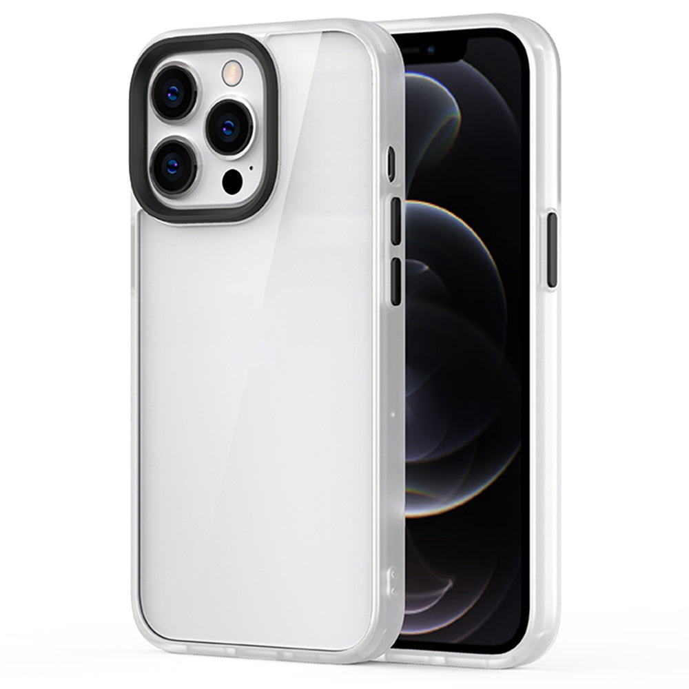 Scratch Resistant PC+TPU Hybrid Case Mobile Phone Back Cover Shell for iPhone 13 Pro Max 6.7 inch