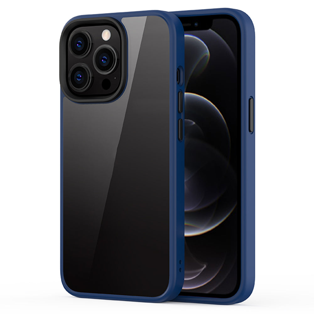 Scratch Resistant PC+TPU Hybrid Case Mobile Phone Back Cover Shell for iPhone 13 Pro Max 6.7 inch
