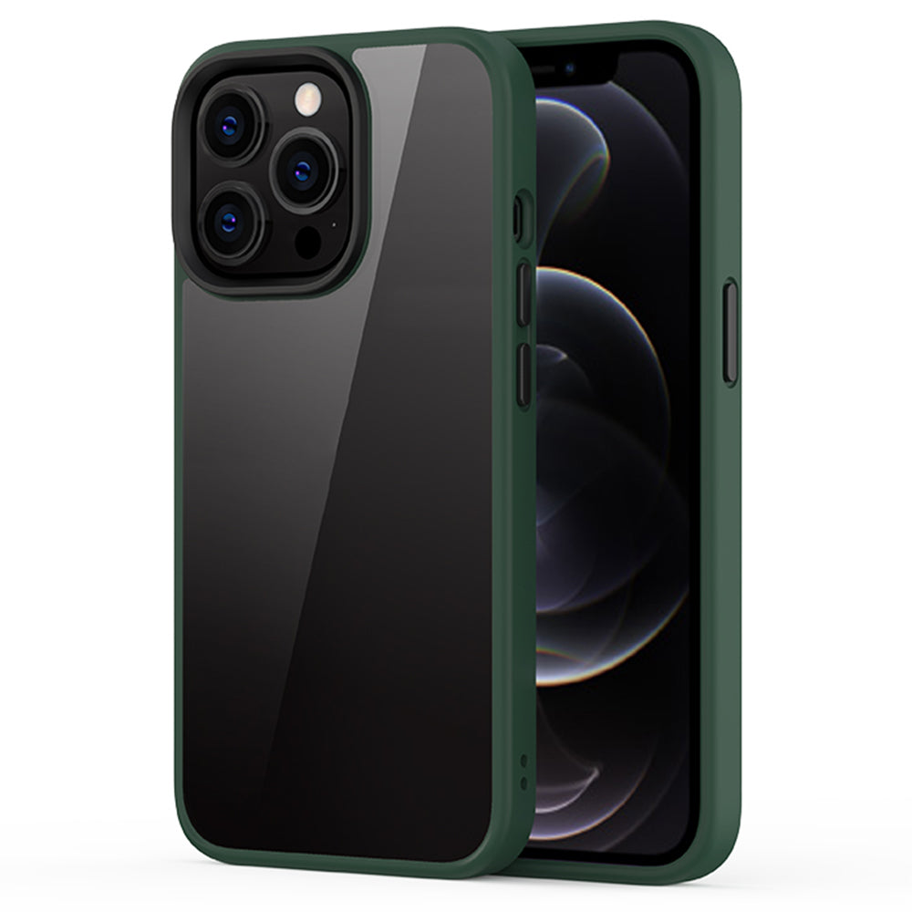 Scratch Resistant PC+TPU Hybrid Case Mobile Phone Back Cover Shell for iPhone 13 Pro Max 6.7 inch