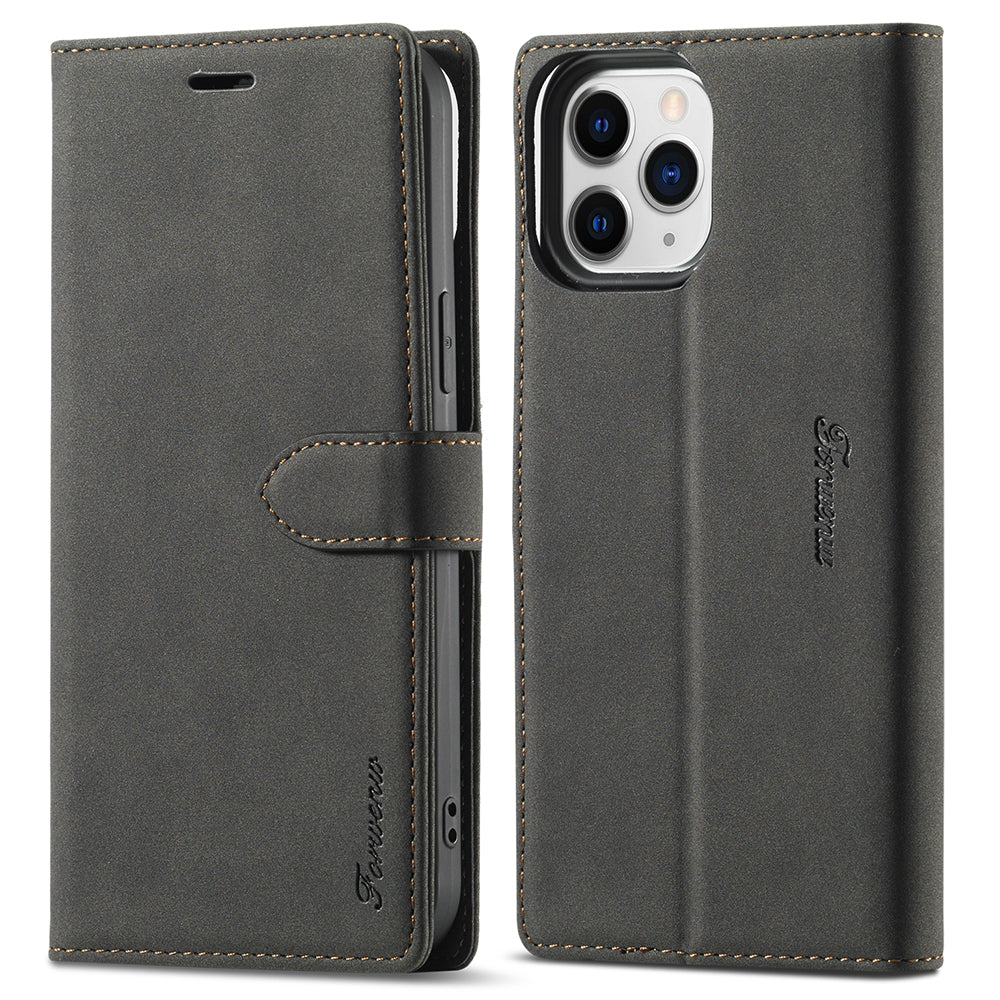 FORWENW F1 Series Leather Mobile Phone Cover Case Shell with Wallet Stand for iPhone 13 Pro Max 6.7 inch