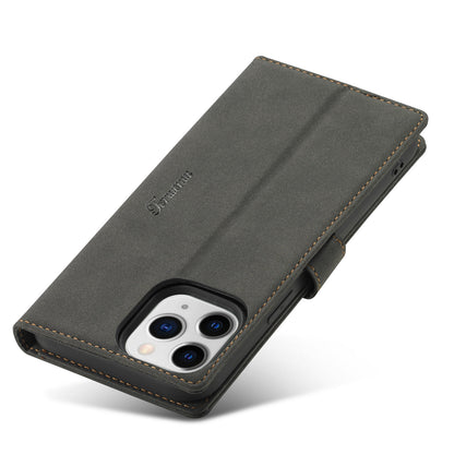 FORWENW F1 Series Leather Mobile Phone Cover Case Shell with Wallet Stand for iPhone 13 Pro Max 6.7 inch