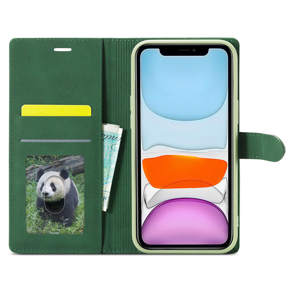 FORWENW F1 Series Leather Mobile Phone Cover Case Shell with Wallet Stand for iPhone 13 Pro Max 6.7 inch