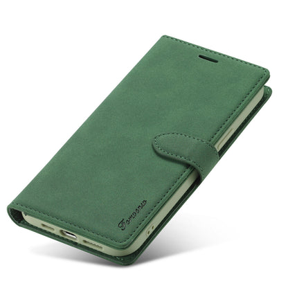 FORWENW F1 Series Leather Mobile Phone Cover Case Shell with Wallet Stand for iPhone 13 Pro Max 6.7 inch