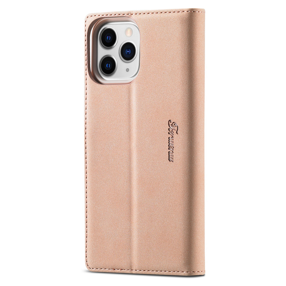 FORWENW F1 Series Leather Mobile Phone Cover Case Shell with Wallet Stand for iPhone 13 Pro Max 6.7 inch