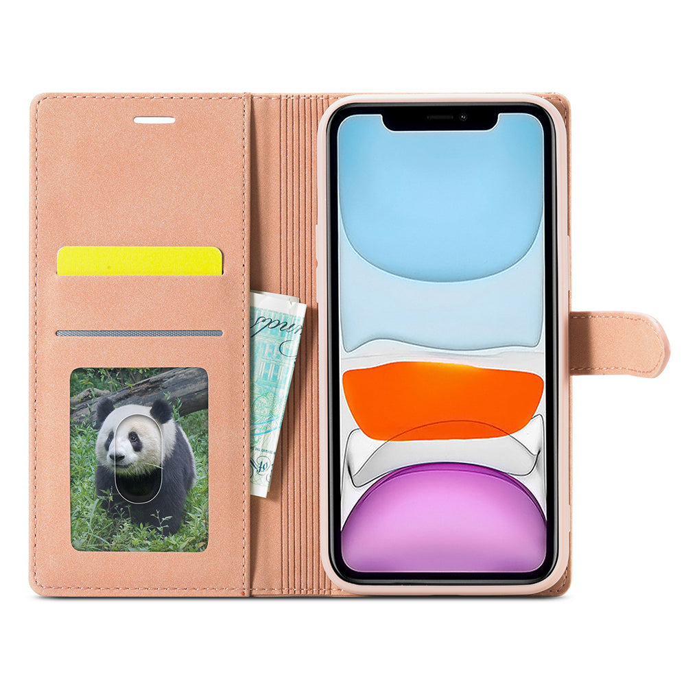 FORWENW F1 Series Leather Mobile Phone Cover Case Shell with Wallet Stand for iPhone 13 Pro Max 6.7 inch