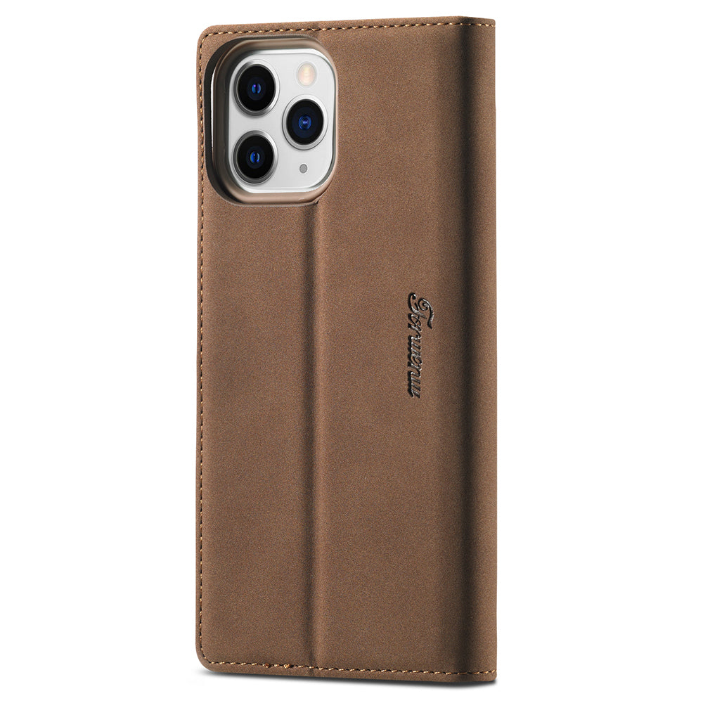 FORWENW F1 Series Leather Mobile Phone Cover Case Shell with Wallet Stand for iPhone 13 Pro Max 6.7 inch
