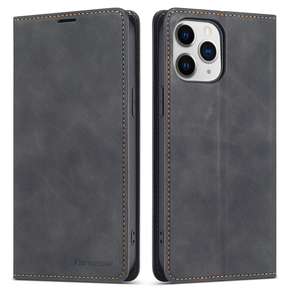 FORWENW Fantasy Series Skin Feeling Leather Phone Case with Card Slots for iPhone 13 Pro Max 6.7 inch