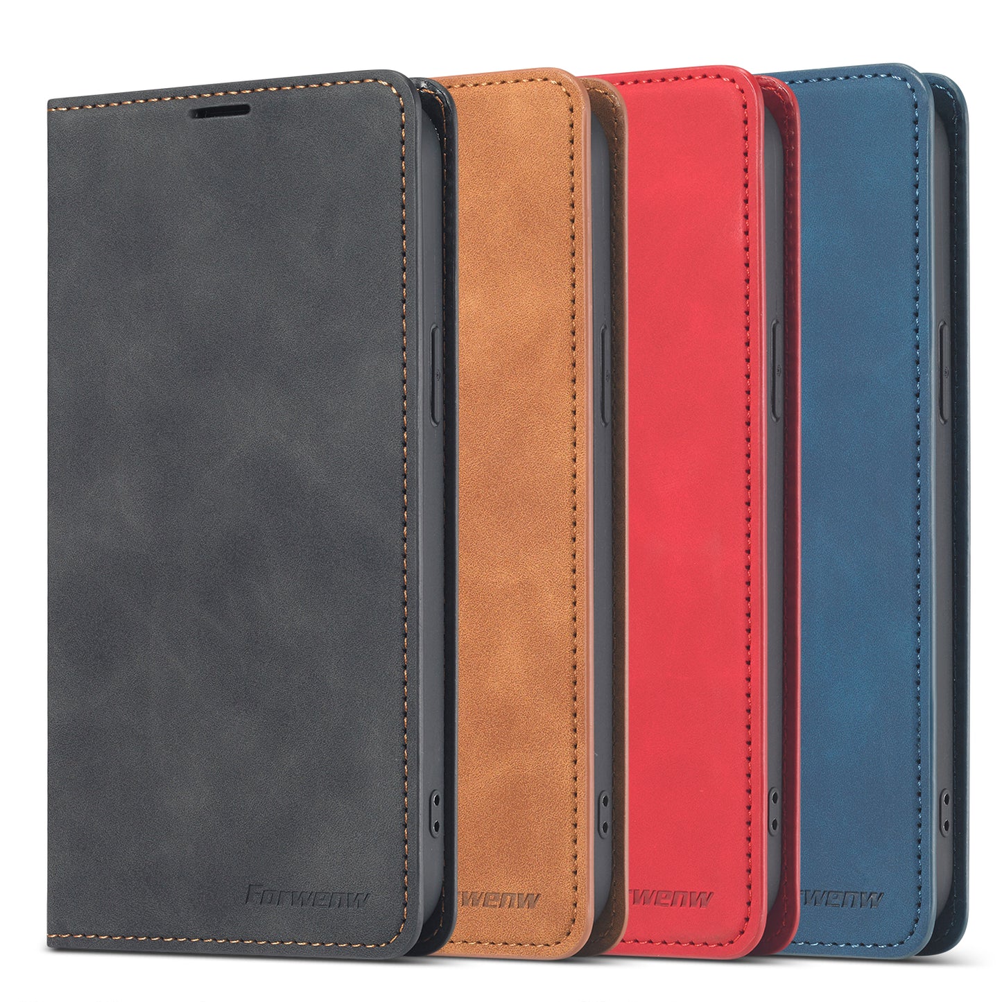 FORWENW Fantasy Series Skin Feeling Leather Phone Case with Card Slots for iPhone 13 Pro Max 6.7 inch