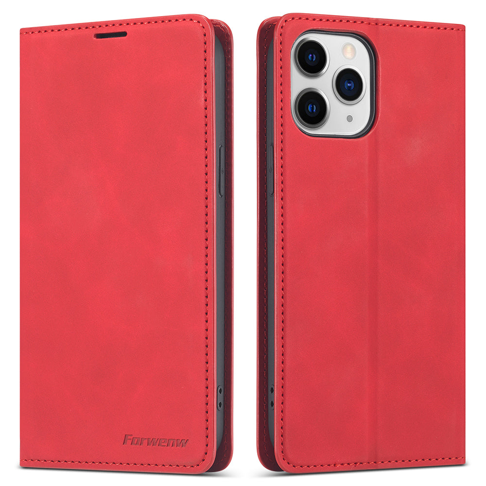 FORWENW Fantasy Series Skin Feeling Leather Phone Case with Card Slots for iPhone 13 Pro Max 6.7 inch