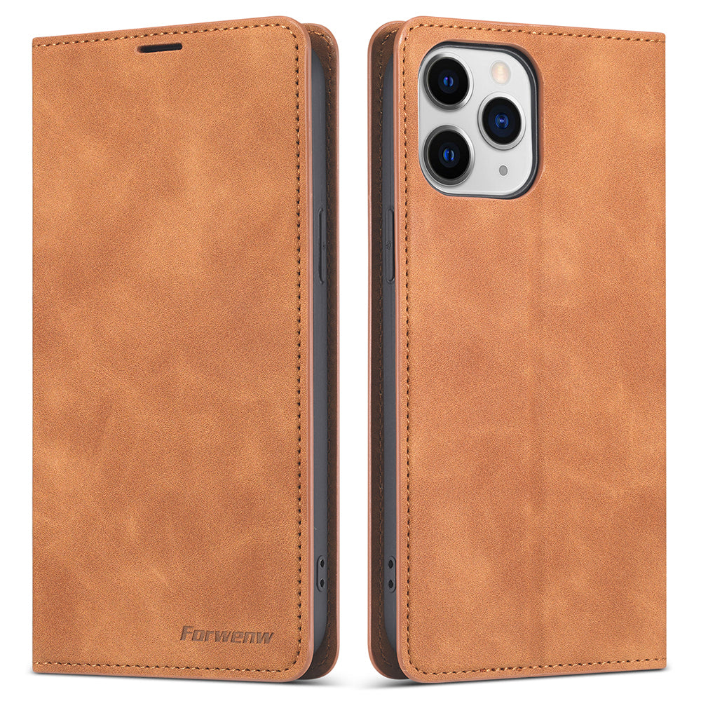 FORWENW Fantasy Series Skin Feeling Leather Phone Case with Card Slots for iPhone 13 Pro Max 6.7 inch