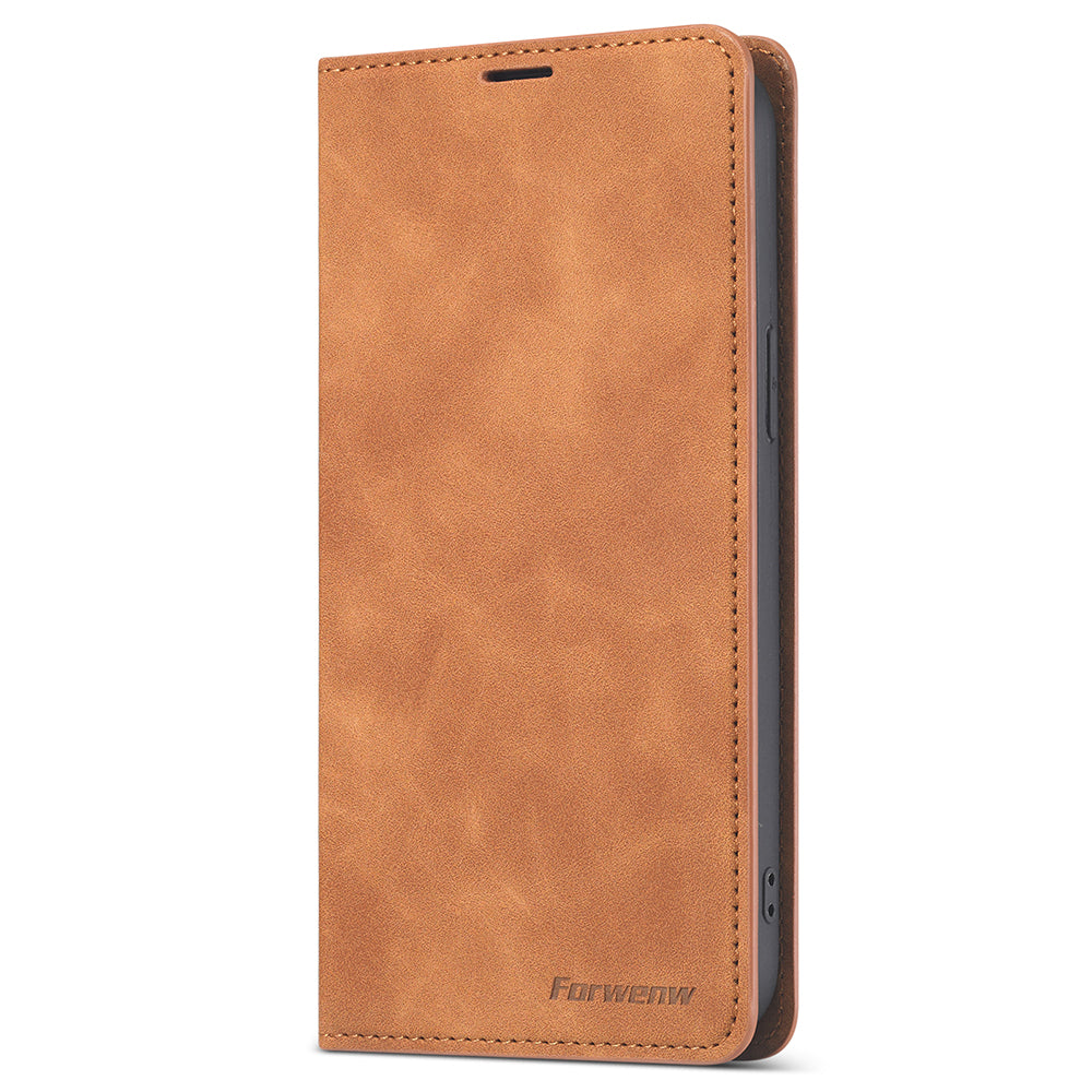 FORWENW Fantasy Series Skin Feeling Leather Phone Case with Card Slots for iPhone 13 Pro Max 6.7 inch