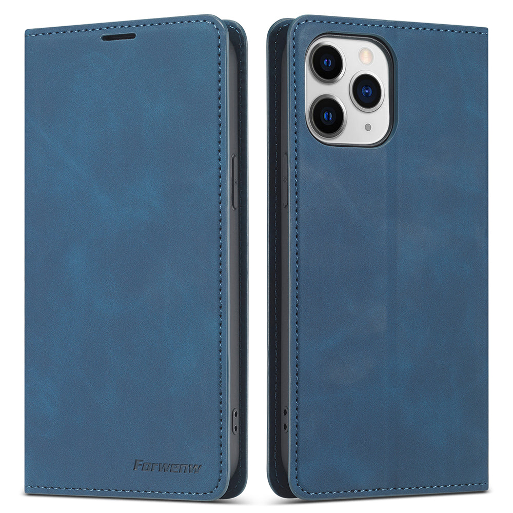 FORWENW Fantasy Series Skin Feeling Leather Phone Case with Card Slots for iPhone 13 Pro Max 6.7 inch