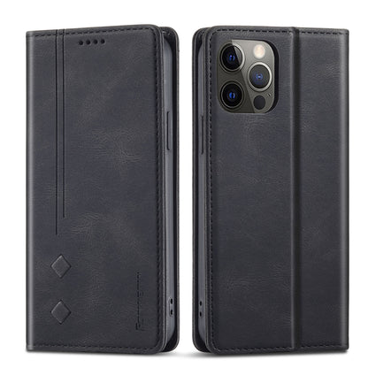 FORWENW F2 Series Full Protective Scratch-proof Leather Wallet Case for iPhone 13 Pro 6.1 inch