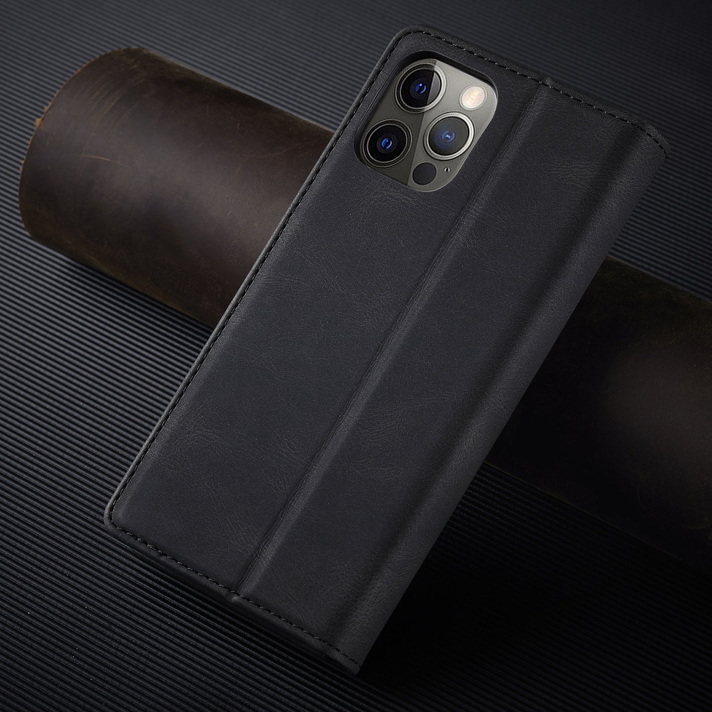 FORWENW F2 Series Full Protective Scratch-proof Leather Wallet Case for iPhone 13 Pro 6.1 inch