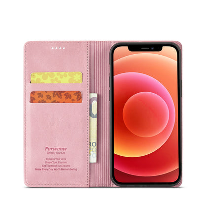 FORWENW F2 Series Full Protective Scratch-proof Leather Wallet Case for iPhone 13 Pro 6.1 inch