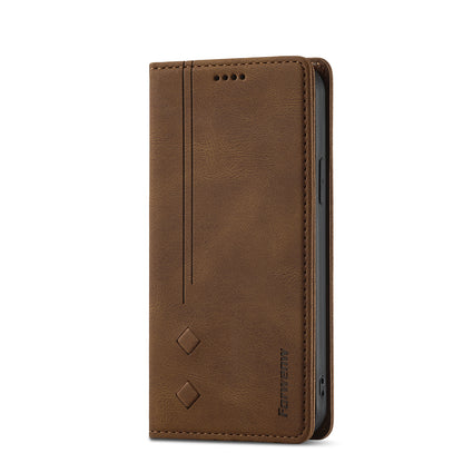 FORWENW F2 Series Full Protective Scratch-proof Leather Wallet Case for iPhone 13 Pro 6.1 inch