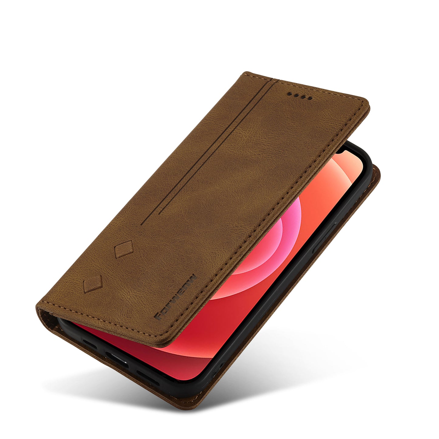 FORWENW F2 Series Full Protective Scratch-proof Leather Wallet Case for iPhone 13 Pro 6.1 inch