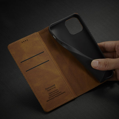 FORWENW F2 Series Full Protective Scratch-proof Leather Wallet Case for iPhone 13 Pro 6.1 inch